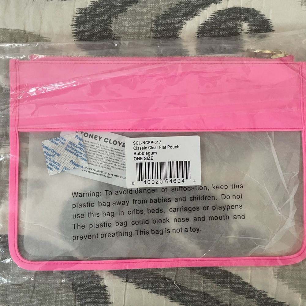 SCL bubblegum flat pouch
